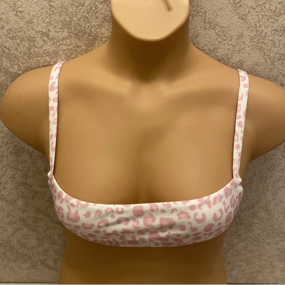 SHEIN Light Pink Leopard Bikini Set - Picture 3 of 12